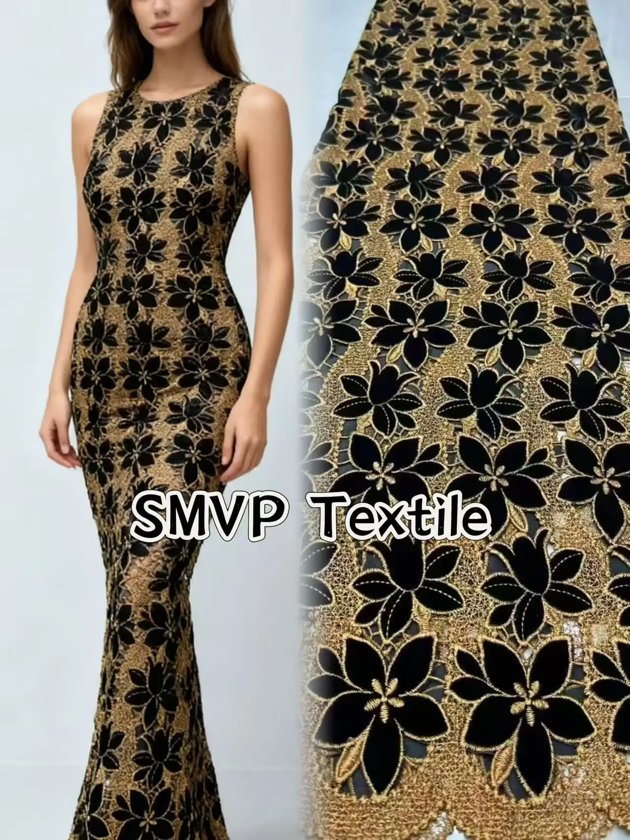 

Роскошная африканская бархатная кружевная ткань, нигерийская кружевная ткань, высокое качество, роскошное свадебное платье с вышивкой для женщин, швейные платья