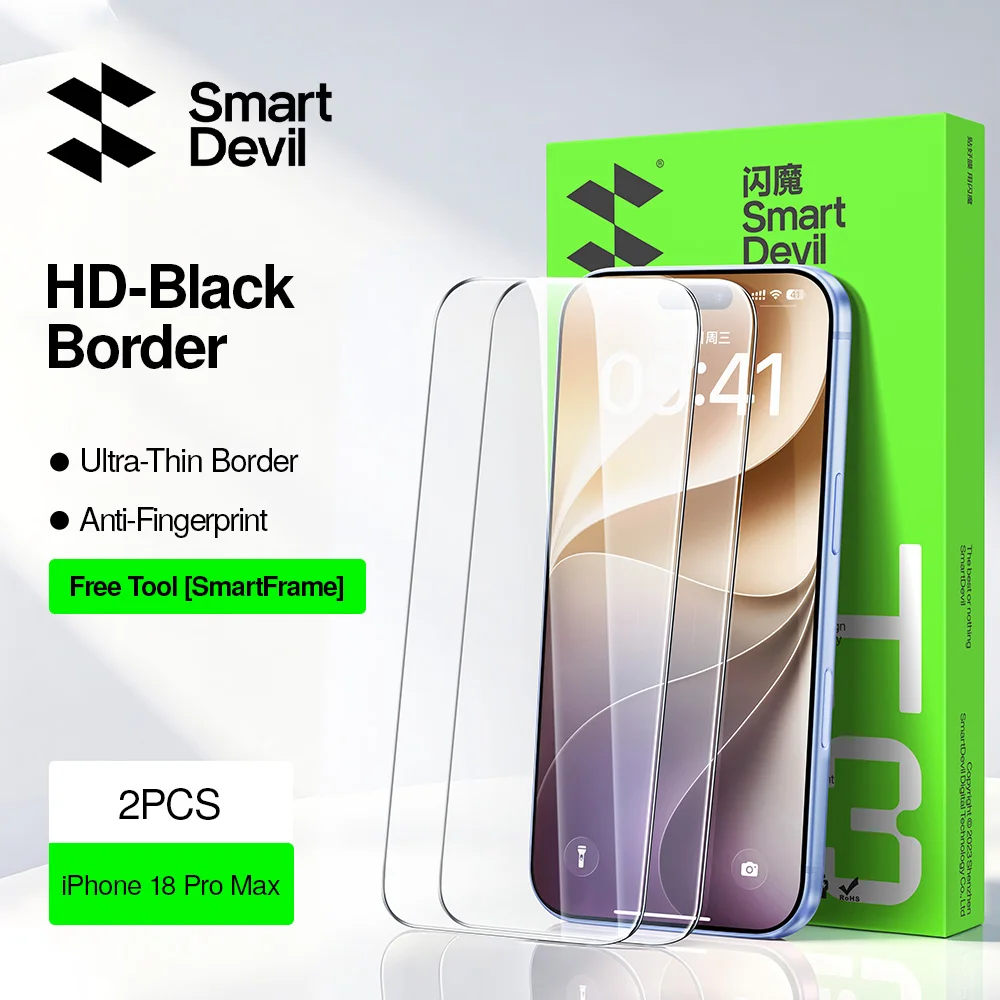 Full-Cover Tempered Glass Screen Protector for iPhone 18 Pro Max product image