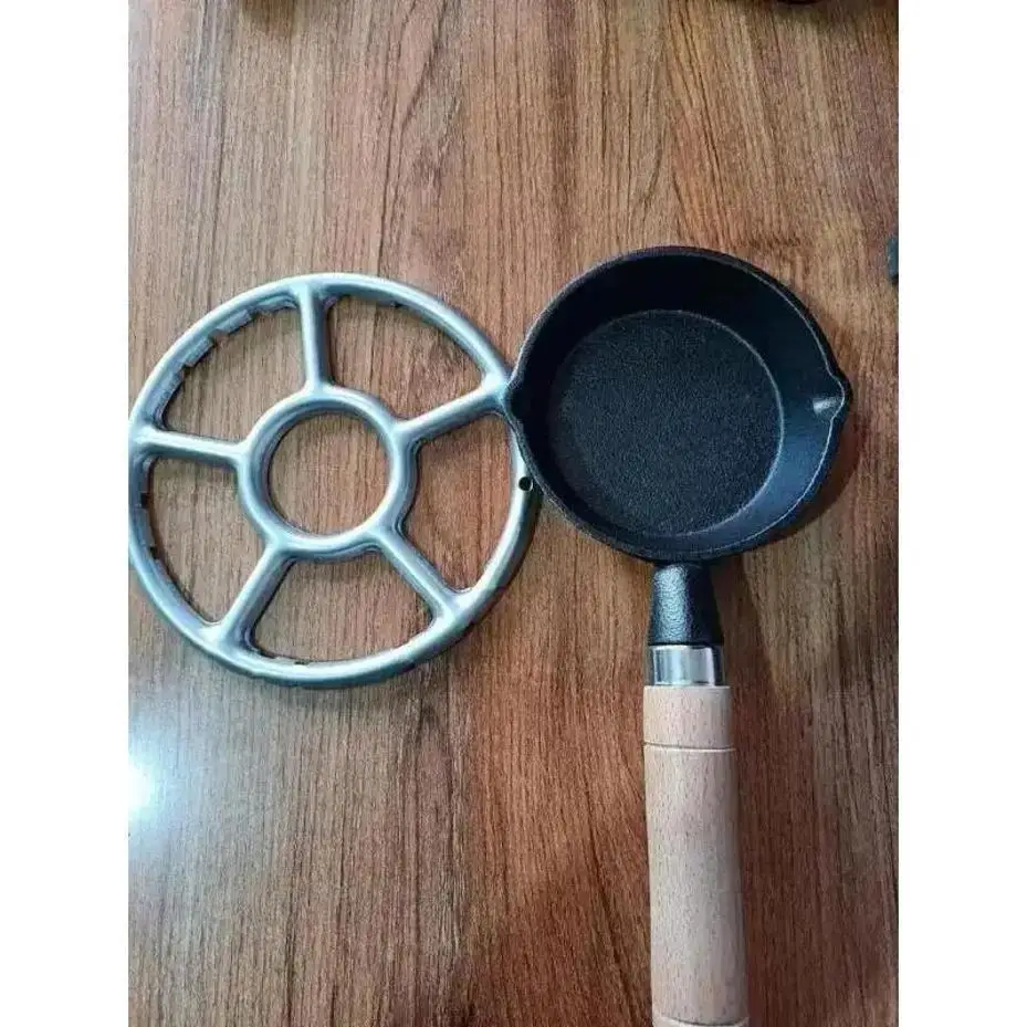 Mini Cast Iron Frying Pan Non Stick Pan Dumpling Hot Frying Pan Household Kitchen Breakfast Frying Pan Portable Small Boiled Egg