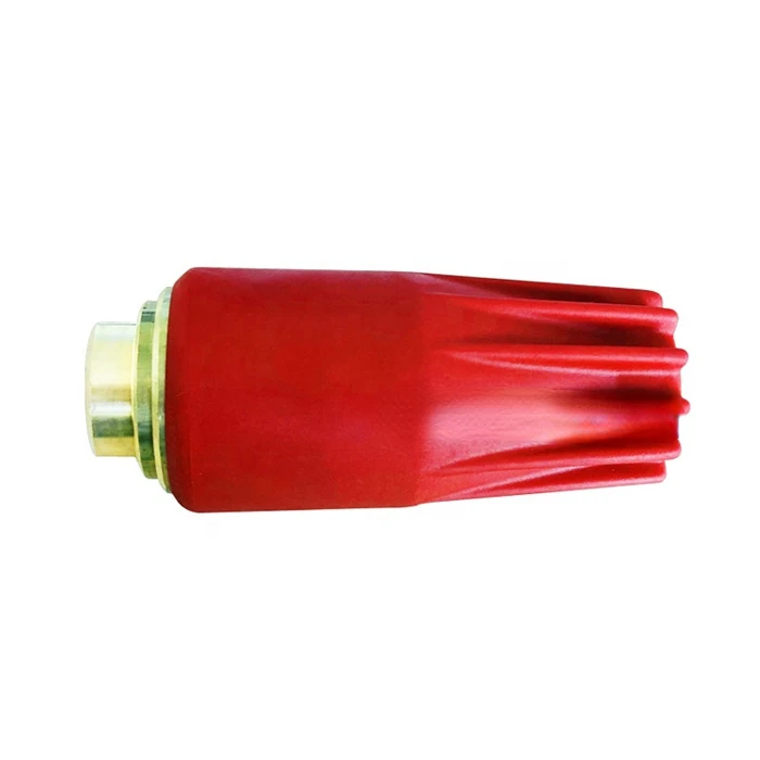 High Pressure Washer Accessories Red Color 350bar Rotating Nozzle Professional Turbo Nozzle for Industrial Cleaning