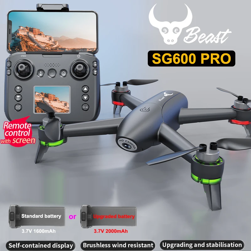 ZLL SG600 PRO Professional Dual HD Camera Drone Remote Control With Screen Automatic obstacle avoidance Brushless RC Quadcopter