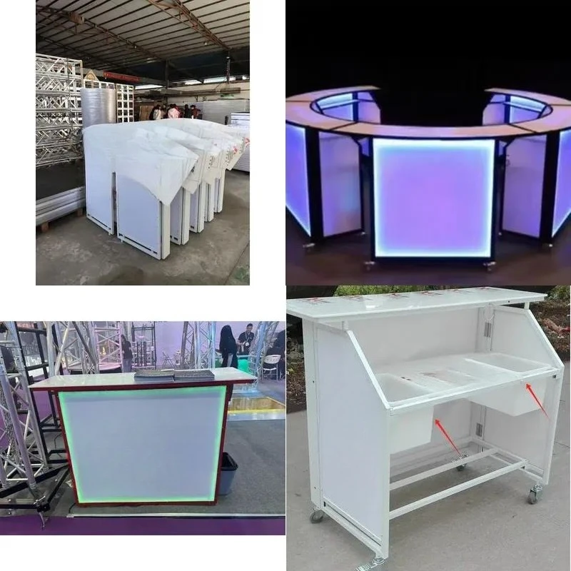 for Curved Removable Bar Outdoor Hot Selling Collapsible Cocktail Bar