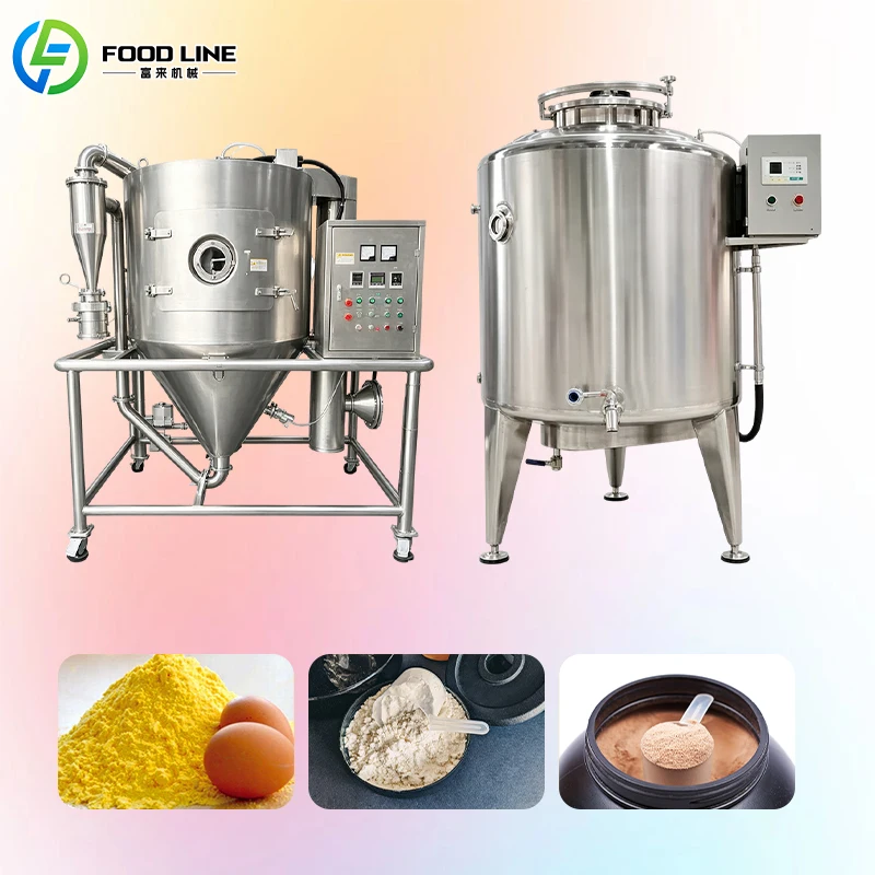 Industrial Fully Automatic Egg Yolk Powder Production Line Machine with Egg Washing Breaking and Powder Packing System Custom