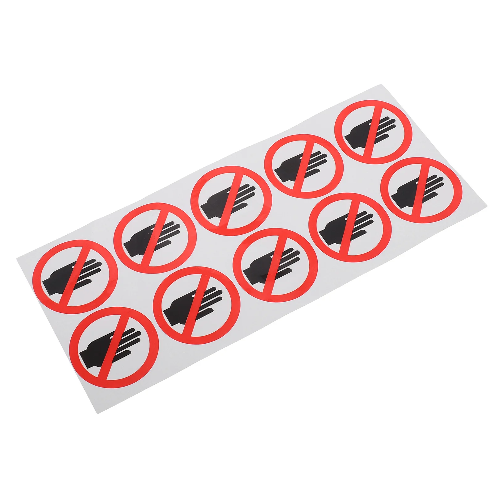

High Visibility Do Not Touch Safety Sticker Waterproof Warning Label for Industrial Commercial Residential Hazardous Area