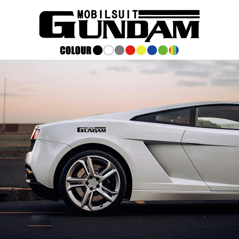 

Gundam Mobilesuit For Car Sitcker Vinyl Decal Car Body Bumper Window Bonnet Personality Sticker Decal Car Accessories Universal