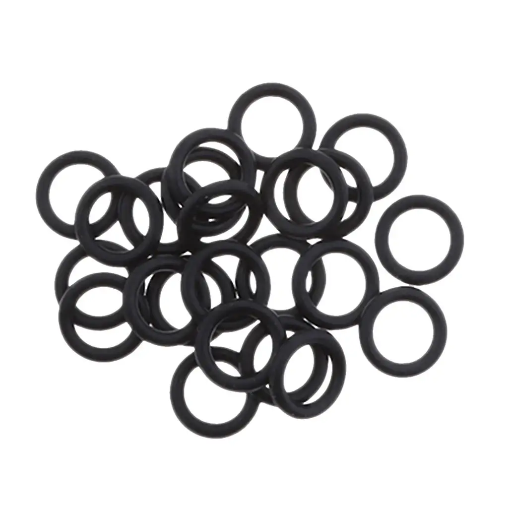 25Pcs Replacement Black Twin Cam Oil Drain Plug O-Ring for