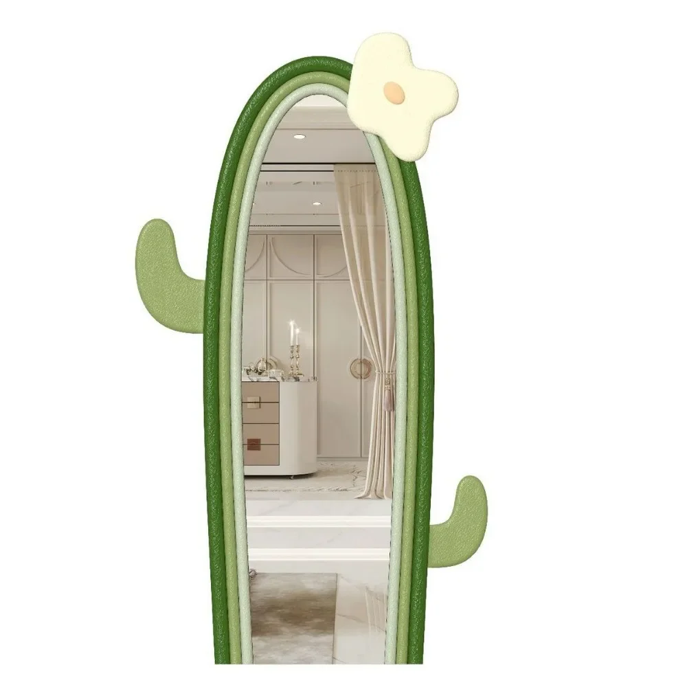 Creative full body floor mirror Internet celebrity ins dressing mirror Girls bedroom French cream style fitting mirror