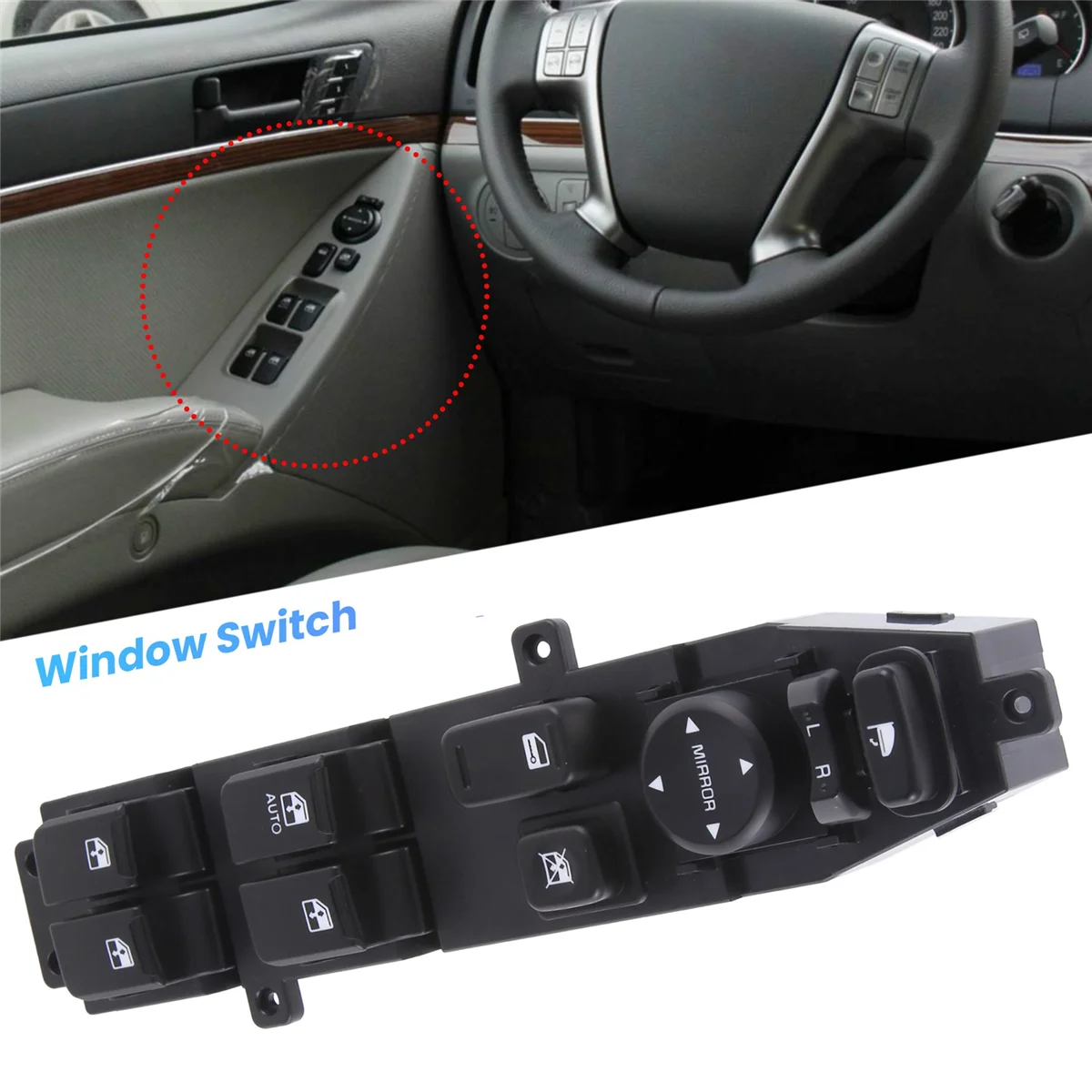 93570-3J000 Car Driver Side Left Master Power Window Switch for Hyundai Veracruz 935703J000 image 5