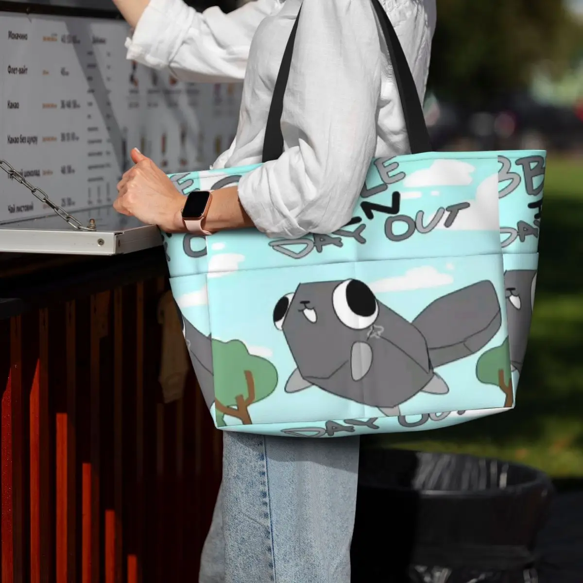 

Dandys World Pebble Beach Tote Bag Sport Gym Yoga Duffle Large Tote Bag Women Travel Bag Fitness bag