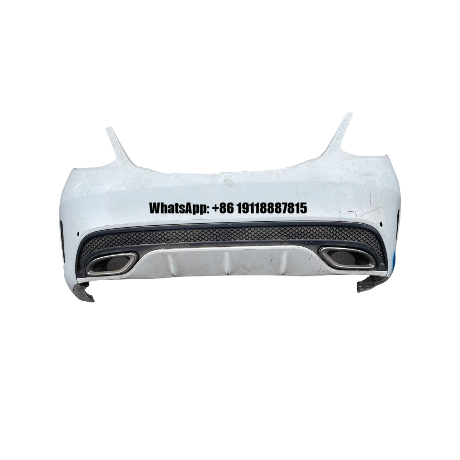 The Classic Hit C-Series W205Rear Sports Style Bumper Surrounds the Rear Lower Lip Spoiler of the Bumper Guard for Mercedes-Benz