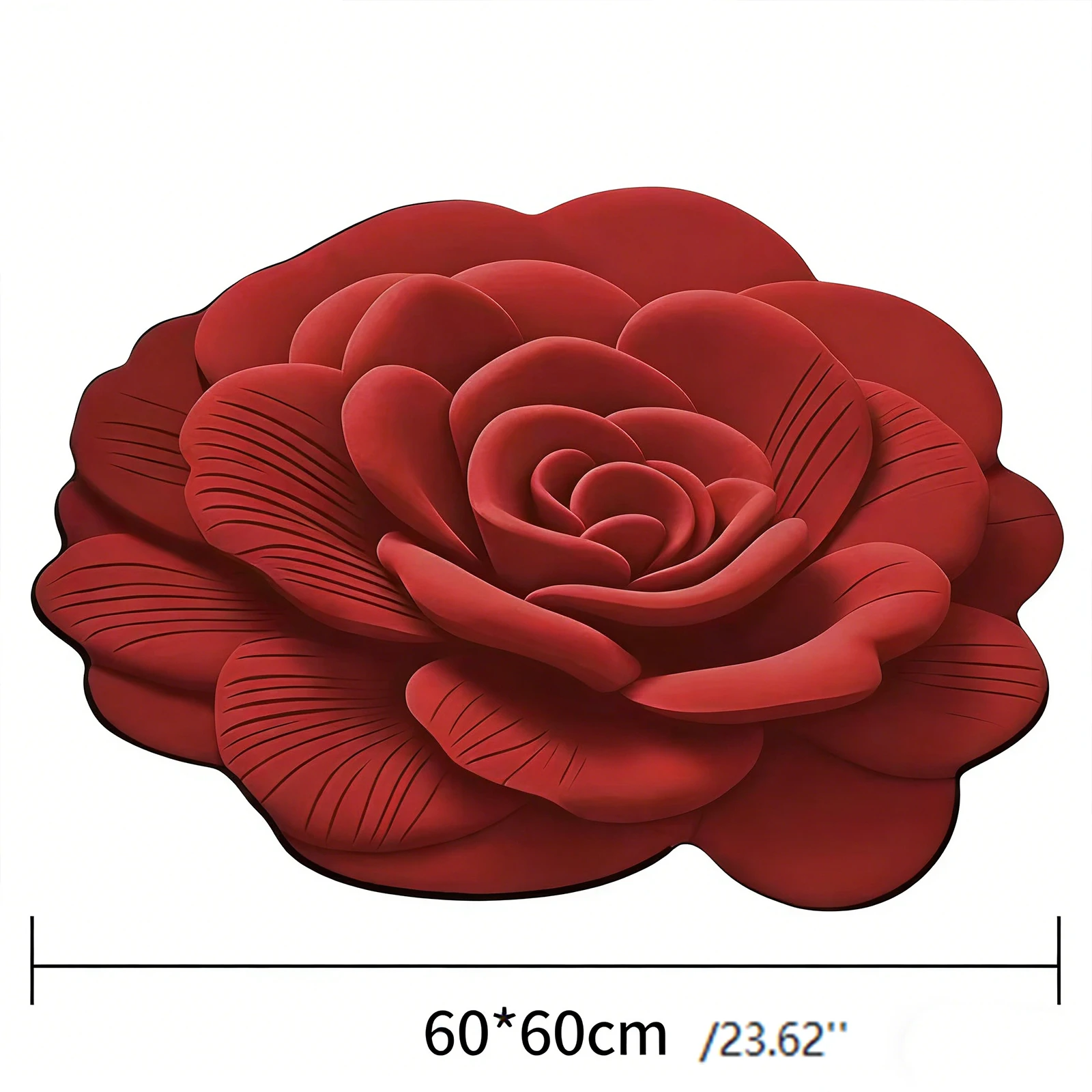 3D Visual Entrance Doormat Flower Shape Door Mat Household Bathroom Non-Slip Floor Mat Durable Water-Absorbent Floor Carpet