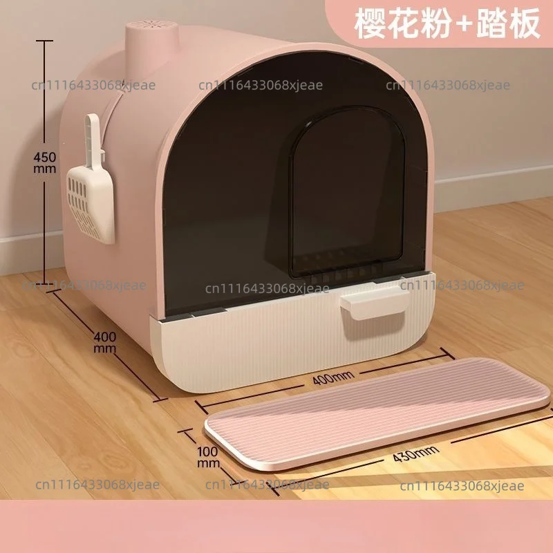 Cat Litter Box Oversized Fully Enclosed Drawer Cat Toilet Odor-proof Cat Extra Large Shit Basin