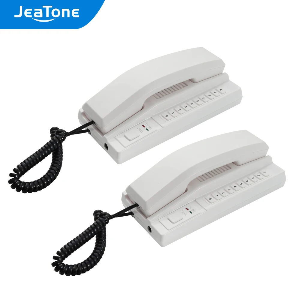 

JeaTone 433MHz Wireless Audio Intercom System Two Way Telephone Expandable Handsets Interphone for home, office and factory 2pic