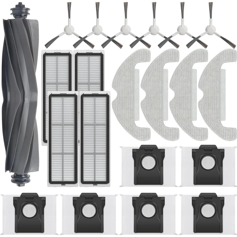 A05G-Robotstofzuigeraccessoires voor Dreame D10 Plus Gen 2-hoofdzijborstel, HEPA-filter, dweildoek, inclusief stofzak