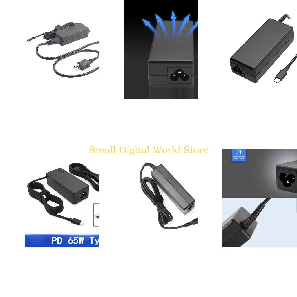 

77UB New Universal 65W Laptop for Chromebooks Yoga Notebook AC Adapter
