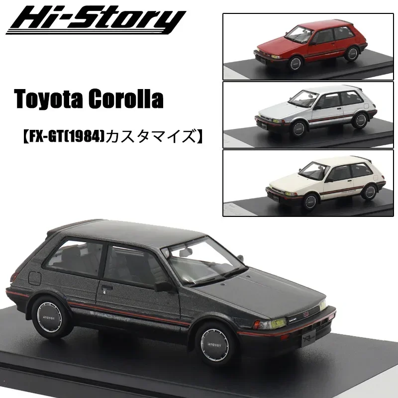 Hi Story Brand 1:43 Scale For J-43578 Toyota COROLLA【FX-GT(1984)カスタマイズ】High Simulation Collection Gift Resin Model Car