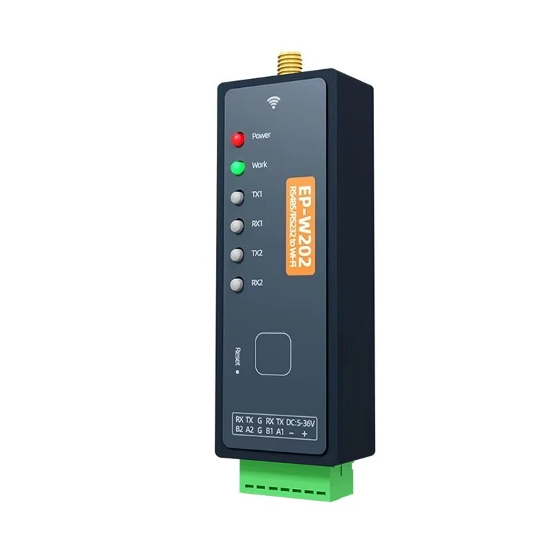 RS485 RS232 to WiFi Converter for Modbus Rtu to TcP Industrial Wireless WiFi client side WiFi Dual Band