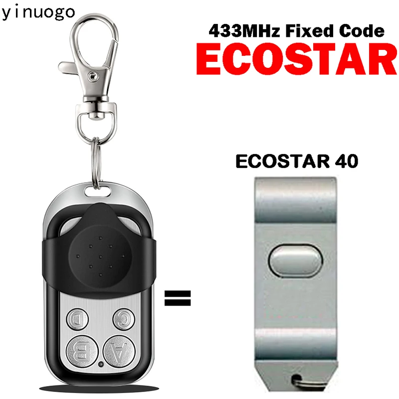 

ECOSTAR Garage Door Opener 433MHz Fixed Code For ECOSTAR 40 Remote Garage Door Opener Transmitter