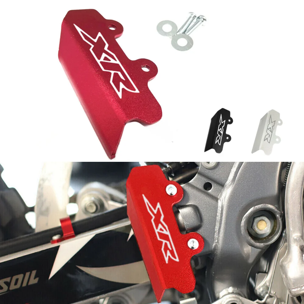 XR LOGO Rear Brake Master Cylinder Guard Cover FOR HONDA XR250R XR400R XR600R 1996-2004 XR650L1993-2022 Parts Accessories