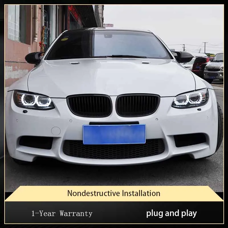 

Автомобильные передние фары для BMW M3 2006-2012, светодиодные дальние и ближние интеграции E92 318 320 325 330 335, головные фары DRL, автомобильные аксессуары