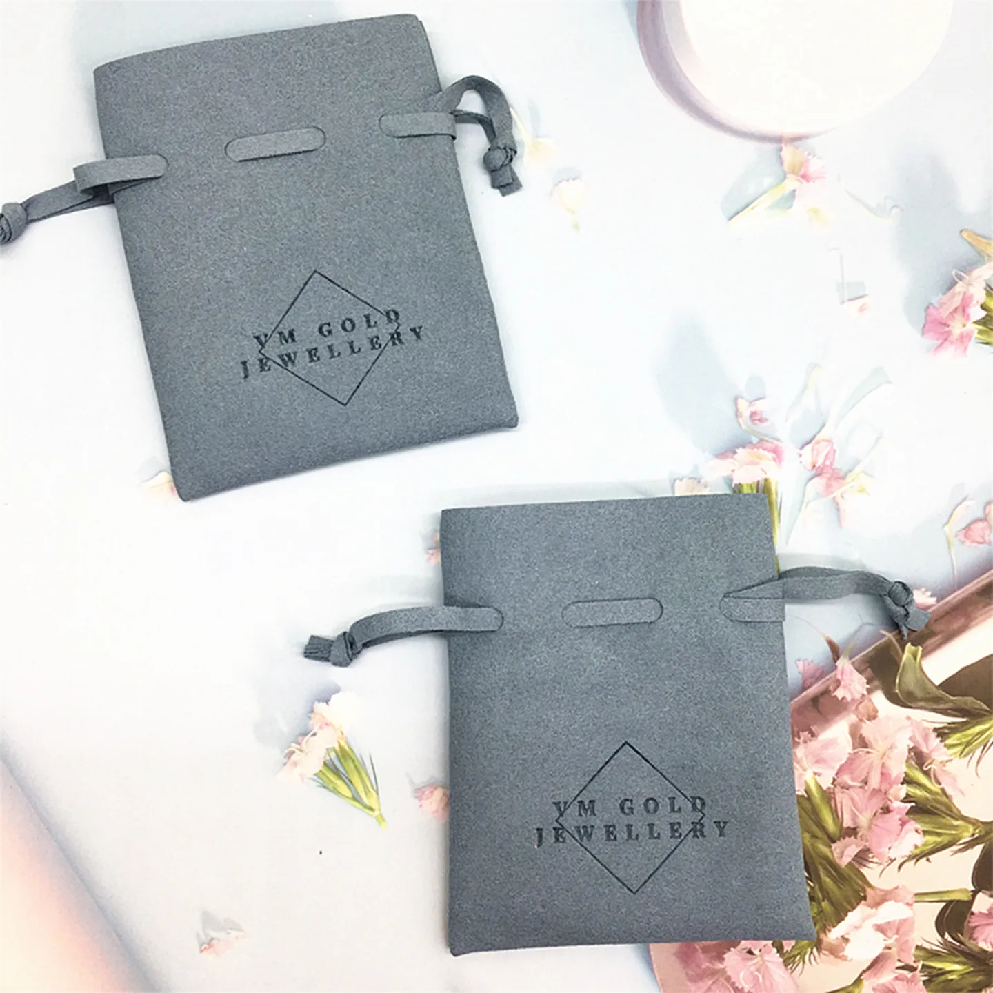 50 microfiber personalized color logo drawstring bags custom bags jewelry bags necklace bags packaging bags