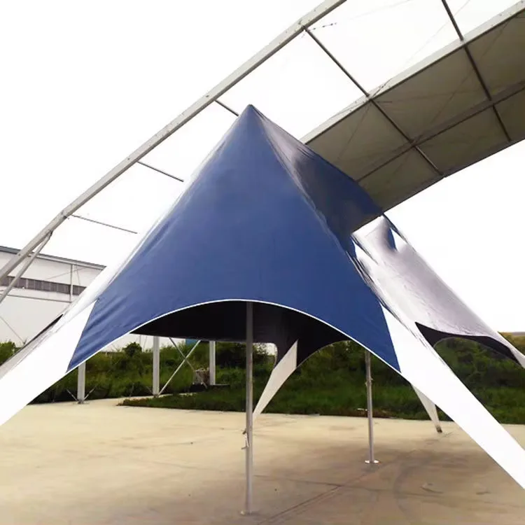 

PVC aluminum pole spider star shaped tent for sports events advertising stretch tents for events twin star