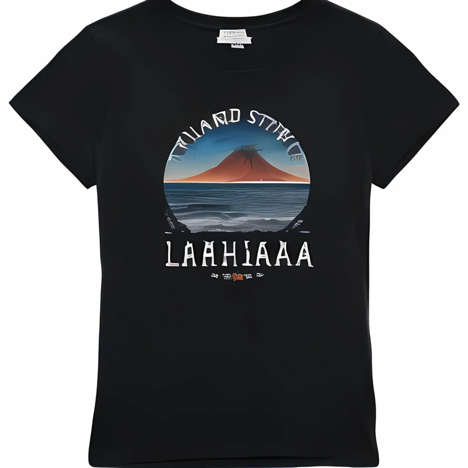 

Volcano Sunset TShirt LAHorias Studio Inspired by Fingal Galapagos Island Design