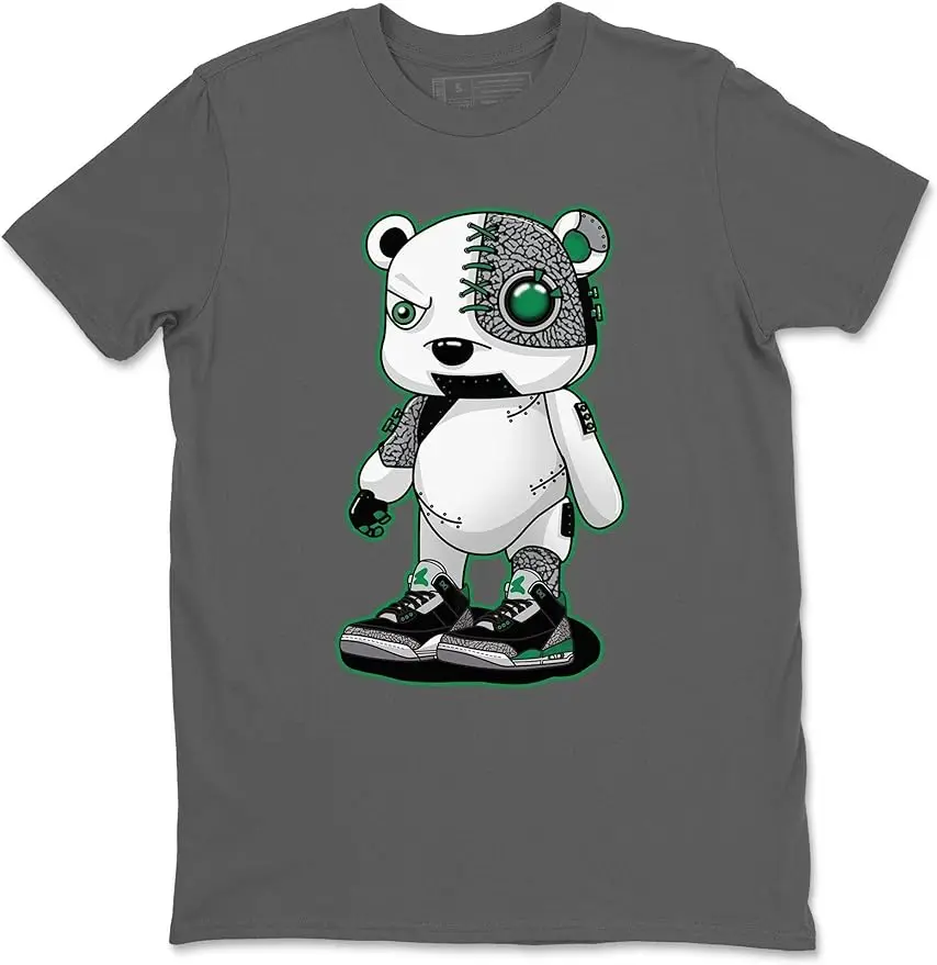 

Cyborg Bear 3 Pine Green Design Sneaker Matching Tee Shirt