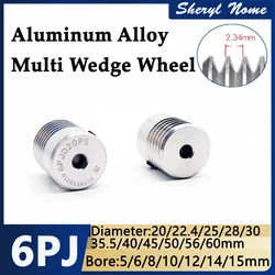 PJ multi wedge multi groove wheel multi groove PJ6 groove/6 groove/6 peak pulley multi groove drive synchronous wheel pulley