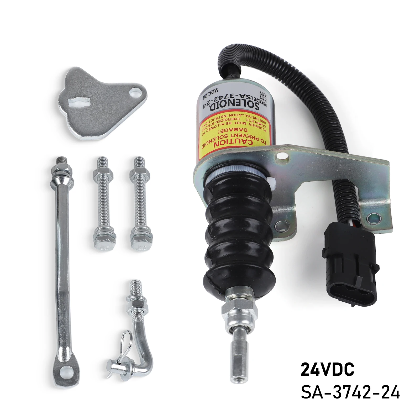 3974947 3932017 Diesel Engine Stop Solenoid Valve 1751ES SA-3742-12 Fuel Shutdown Solenoid Switch For RSV for Perkins