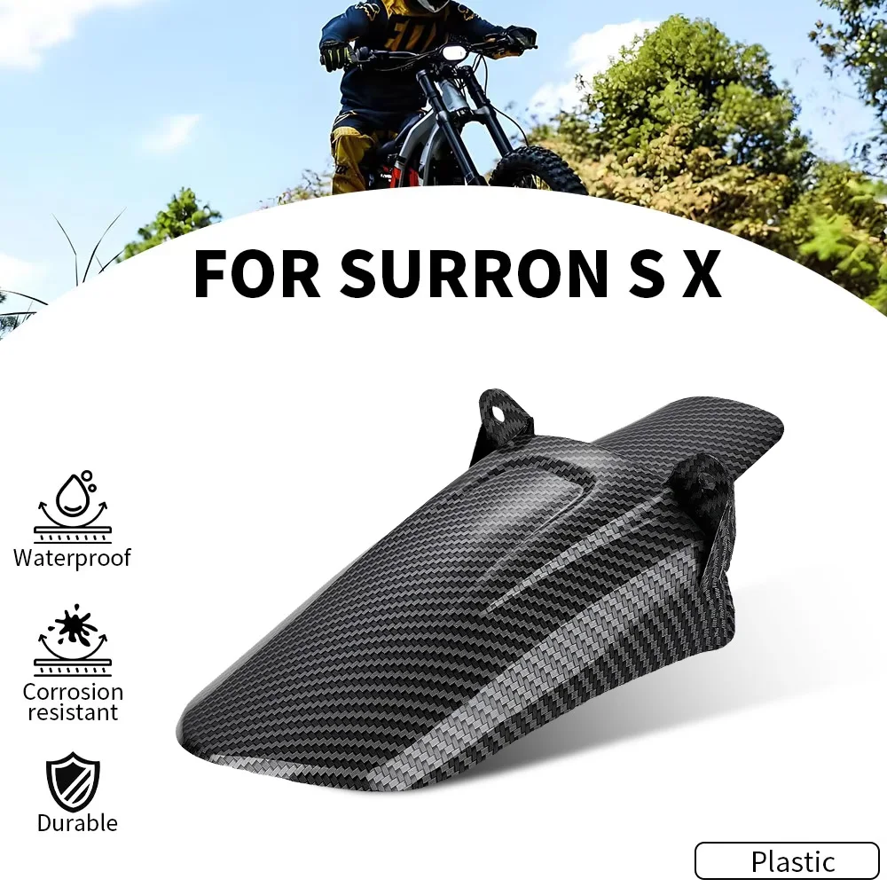 Motorrad-Kotflügel aus Kohlefaser-Imitat für Surron Light Bee S X Elektro-Dirtbike E-Bike-Zubehör