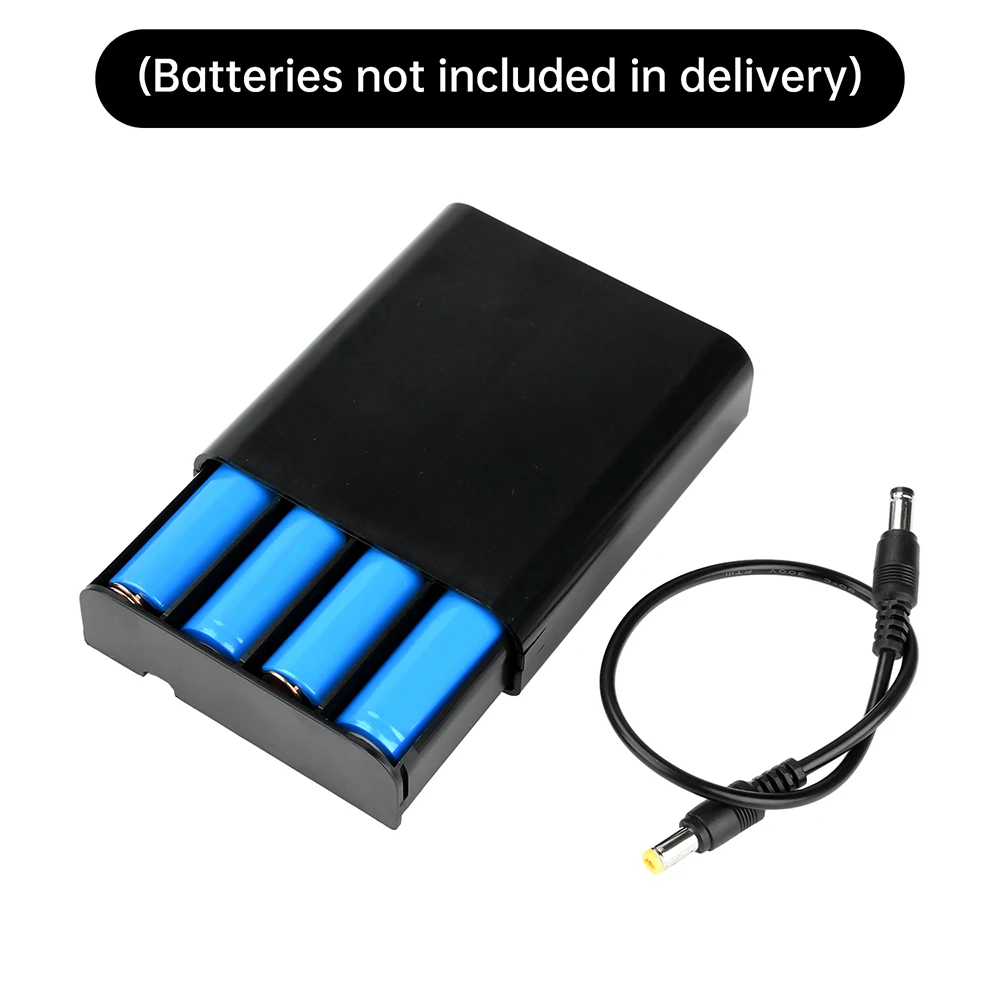 4 Slots 18650 Welding-Free Kit High Power Power Battery Box Backup Power Supply Kit with Independent Power Switch
