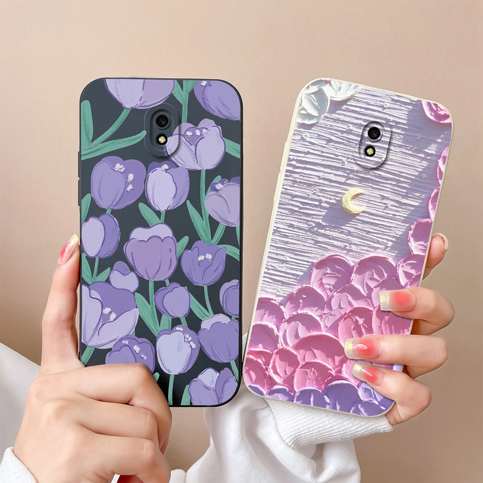 For Redmi 8A Phone Case Fashion Aesthetic Style Soft Liquid Silicone Shockproof Protective Back Covers For Redmi8A Fundas Coque