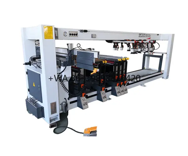 6 Lines 5 Vertical 1 Horizontal Woodworking Wood Multi Axles Spindle Board Panel Bore Hole Drilling Boring Driller Machine