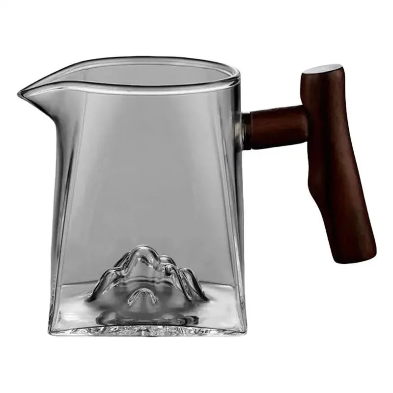 Clear Glass Range Coffee Server For Pour Over Coffee & Tea Espresso Container With Handle 330ml  Heatproof Thick Glass Body Pot