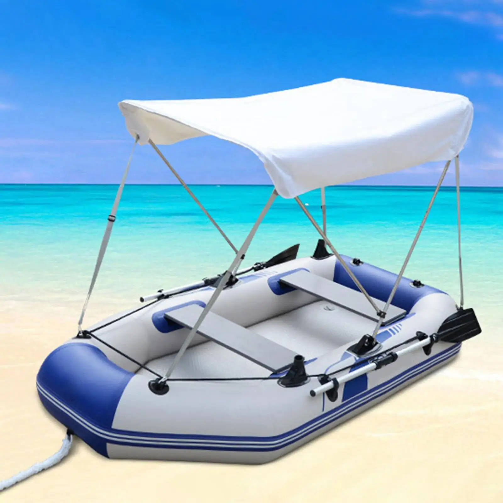 Bimini Top for Inflatable Boat Sun Shelter Sailing Awning Roof Boat Sun Shade Top Cover