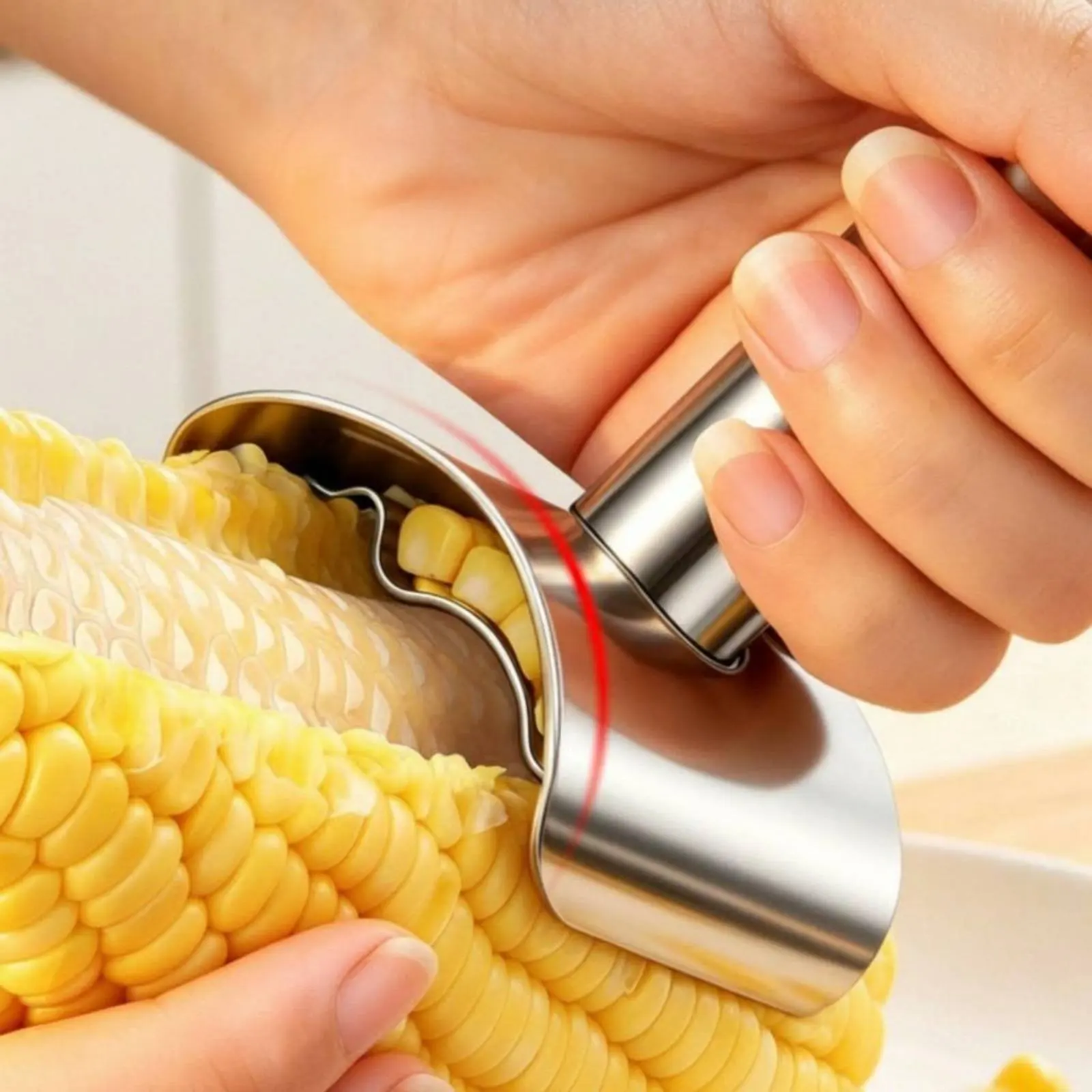 Manual Corn Kernel Cutter Long-Lasting Corn Stripper Kitchen Tool Sharp Blades Rust Resistant