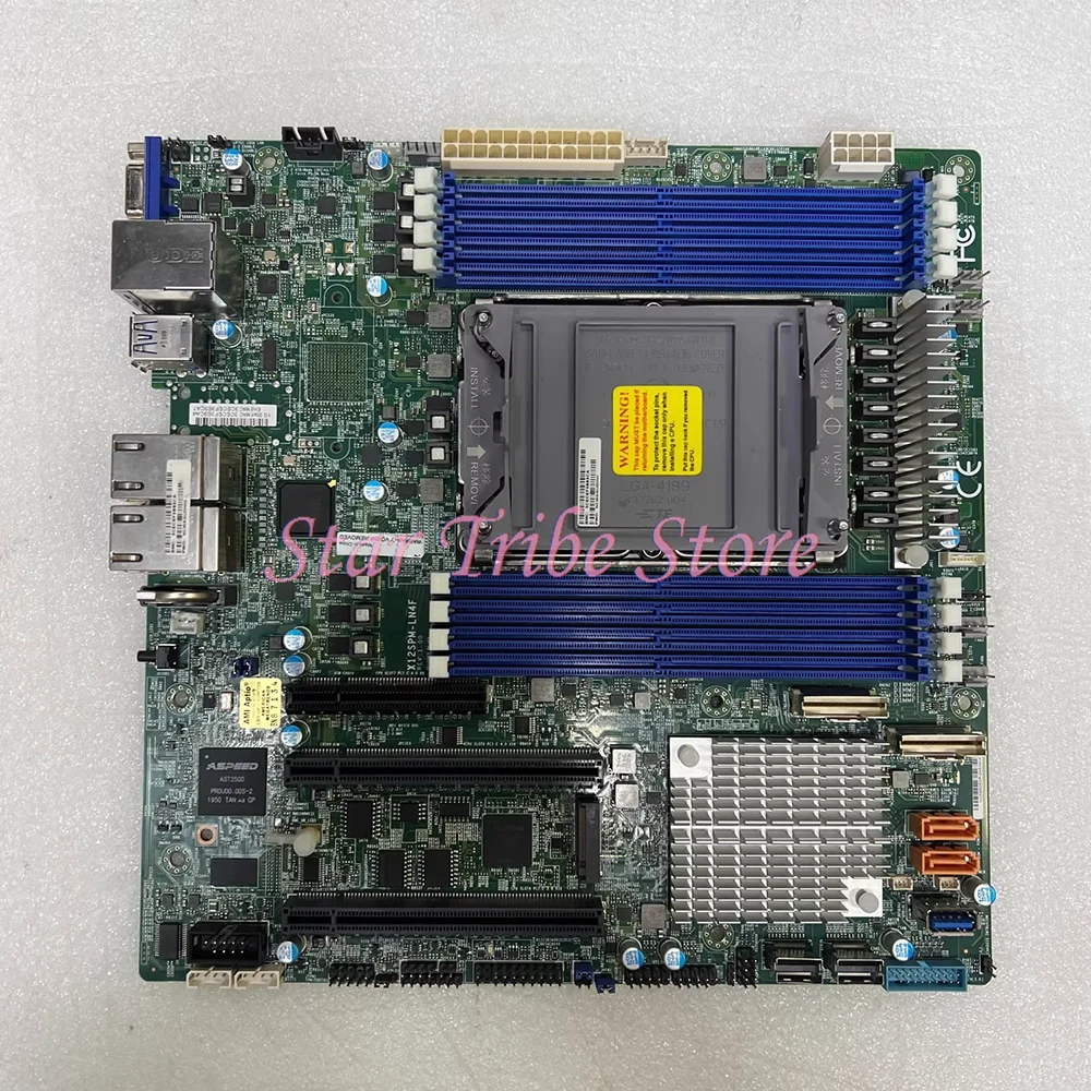 M-ATX DDR4-3200MHz C621A LGA-4189 10XSATA 3 X12SPM-LN4F Server Motherboard
