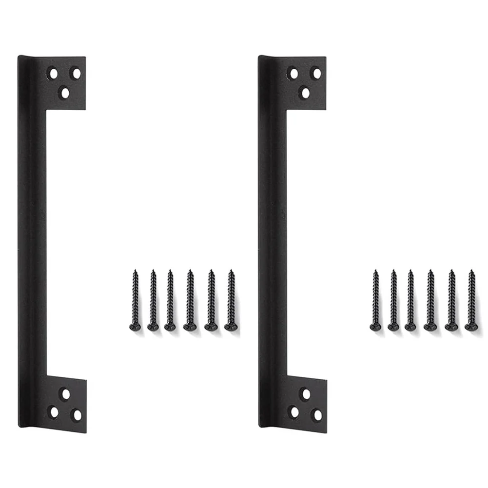 2PCS L-Shaped Stainless Steel Door Security Reinforcement Plate for Strengthening Latch Mounting Area on Wooden or Metal Frames