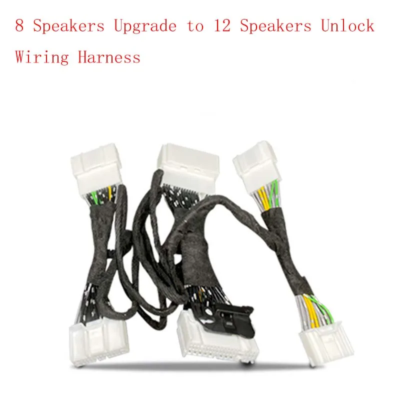 FOR Tesla Model 3 2020-2022 Audio Activation Cable, 8 Speakers Upgrade to 12 Speakers Unlock Wiring Harness, No Cut Wire Modific