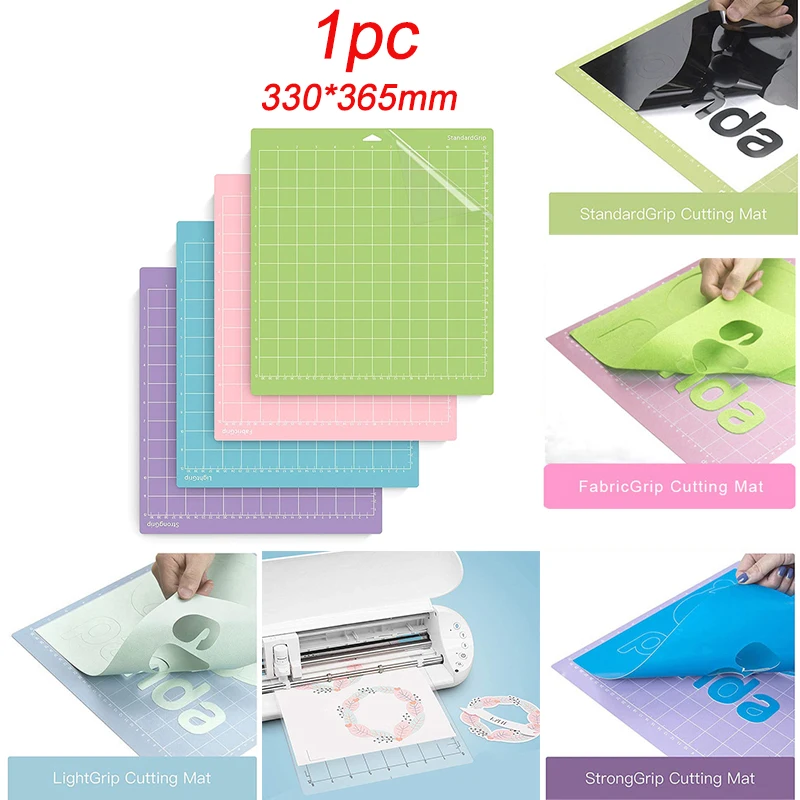 1pc PVC Cutting Mat Color Engraving Machine Base Plate Cutting Mat For Cricut Maker For Cameo Cutting Mats Accessories 36.5*33cm