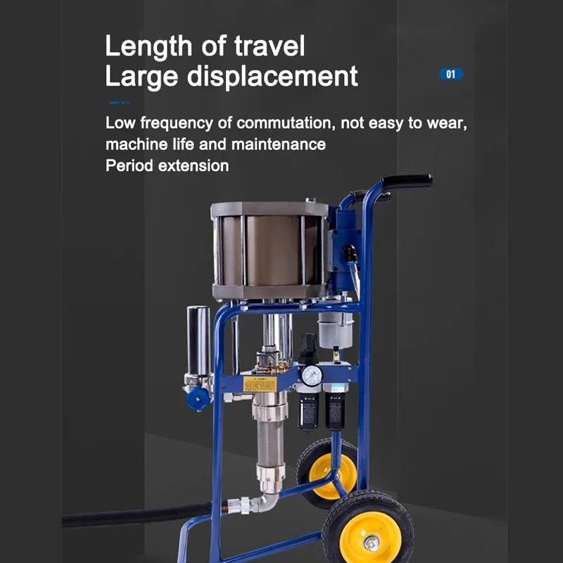 Portable Pneumatic Paint Sprayer High Pressure Painting Machine with Handheld Spray Gun for Fire Retardant Coating Latex Lacquer