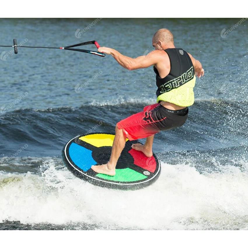 Water Surf Inflatable Disc Ocean Water Board Flying Disc Surfing Floating Board Wakeboarding