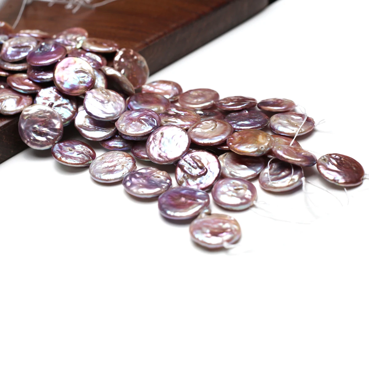 18cm Purple Large Round Strand - đánh giá và giá Natural Freshwater Pearl Strand Loose Beads