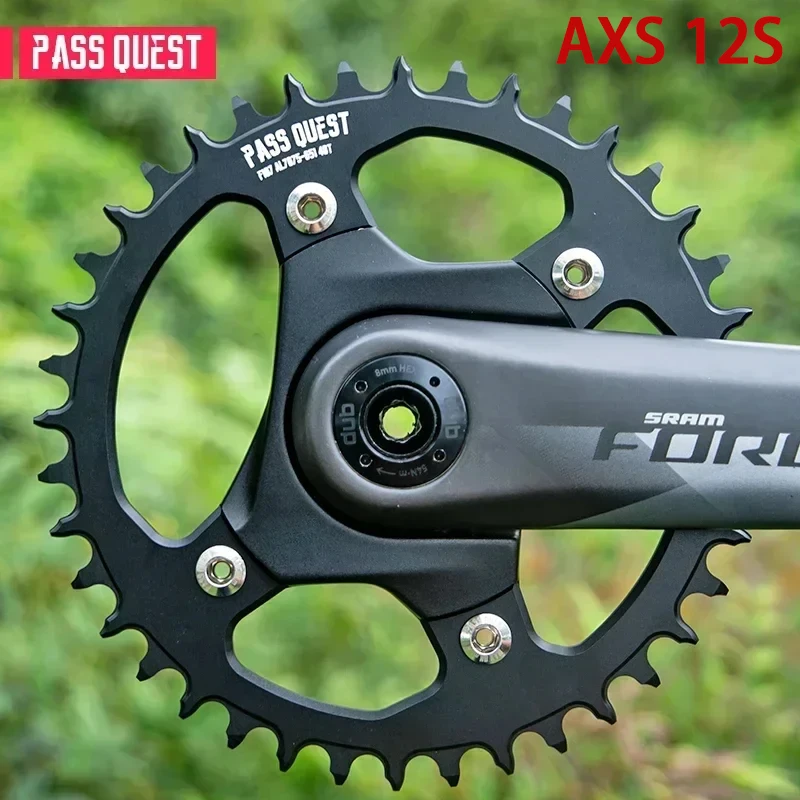 107BCD Chainring Support 12 Speed Axs Chain 36T-58T 107BCD Round Road Bike Chainrings for SRAM RIVAL Force Crankset