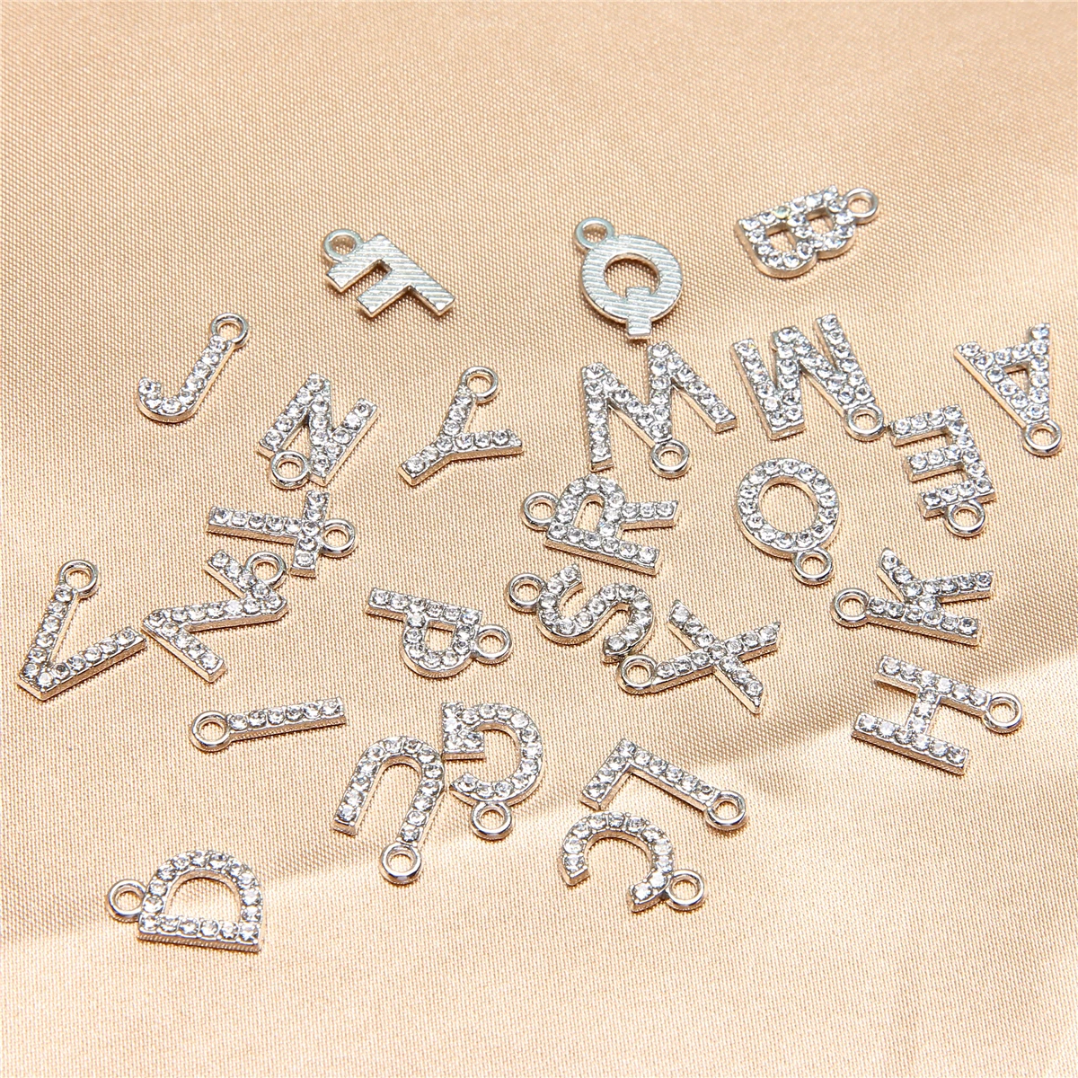 10pcs white K letter A-Z initials pendant DIY handmade jewelry pendant with accessories materialsFinding Jewelry