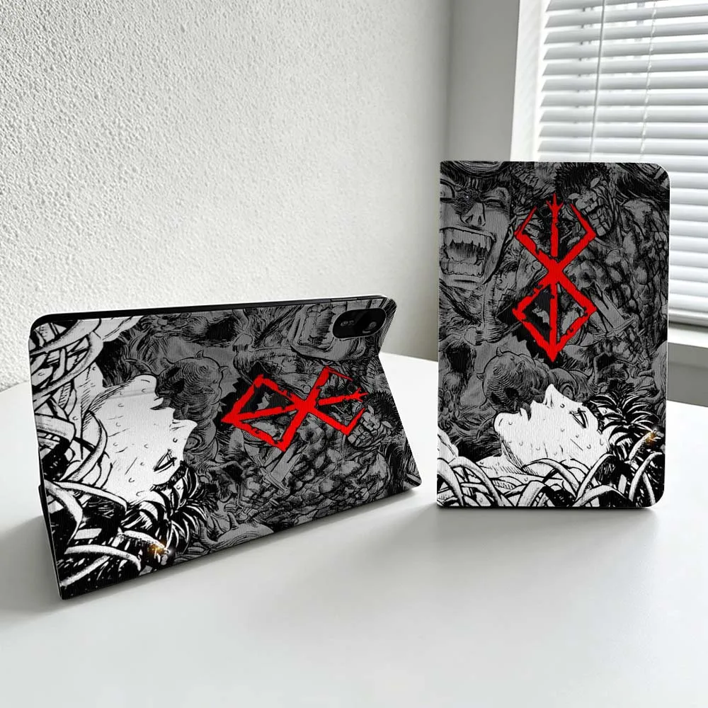 Anime B-Berserk Art Logo Cover For Xiaomi Redmi Mi Pad 8 7 6 5 4 2 SE K Pro Max Ultra Poco Pad Soft Inch Tablet Case