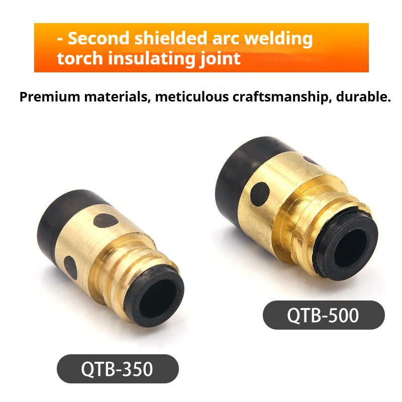 HUGONG Panasonic Style MIG Torch Insulator Joint QTB 350A 500A Brass Gas Shielded Welder Nut Replacement Consumable Parts,121