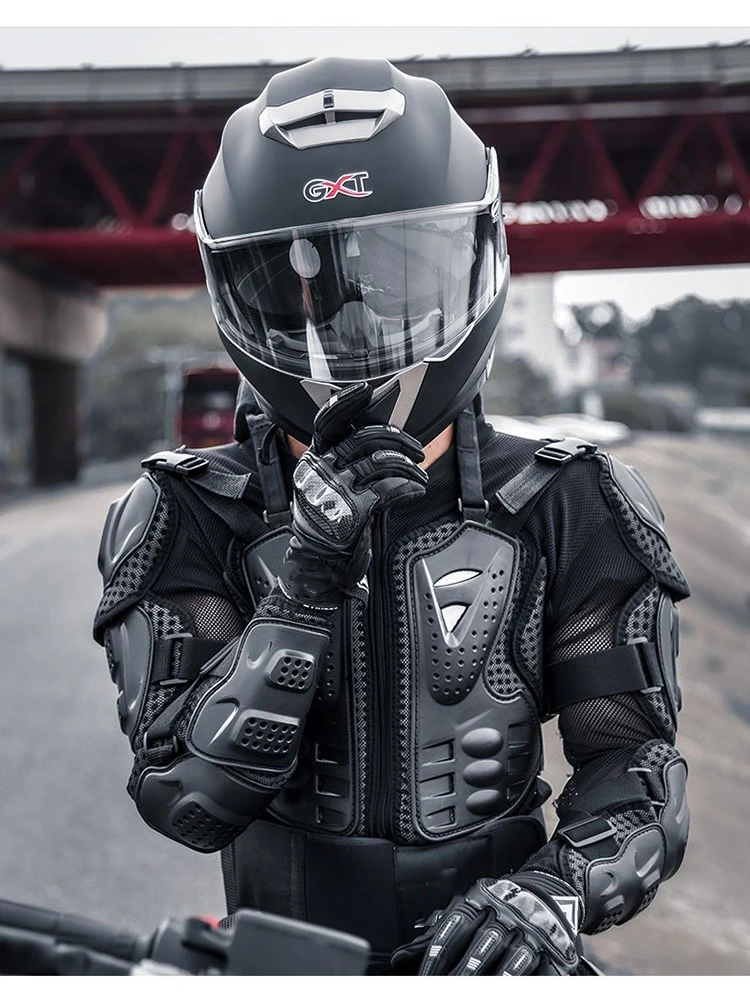 Motorcycle armor riding equipment Motorcycle protective gear full set of off-road anti-fall clothing set full body summer