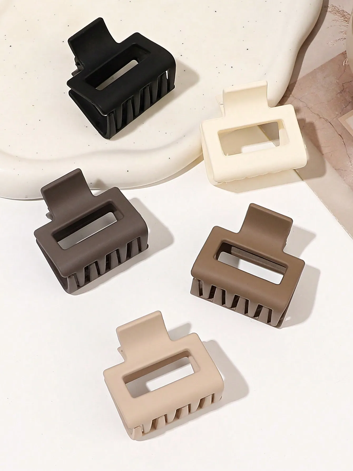 5 Stück mittelgroße 1,7 Zoll neutrale Haarklammern für Frauen und Mädchen, dünnes, dickes Haar, rutschfeste Haarklammern, Haar-Accessoires – Detail 2
